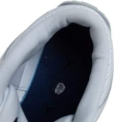 Pre Owned Air Jordan White/Black Leather Air Jordan 3 Retro Fragment Low Top Sneakers Size 41