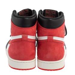 Pre Owned Air Jordan Tricolor Leather Air Jordan 1 Retro High Top Sneakers Size 47.5