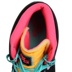 Pre Owned Air Jordan Multicolor Nubuck Leather Air Jordan 1 Retro Bio Hack High Top Sneakers Size 47.5