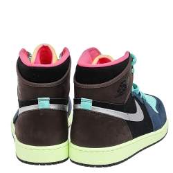 Pre Owned Air Jordan Multicolor Nubuck Leather Air Jordan 1 Retro Bio Hack High Top Sneakers Size 47.5