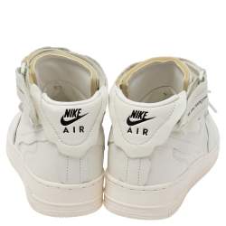 Air Jordan White Leather 12 Retro Fiba High Top Sneakers Size 42.5