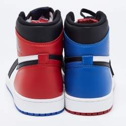 Air Jordan 1 Multicolor Leather Retro High-Top Sneakers Size 43