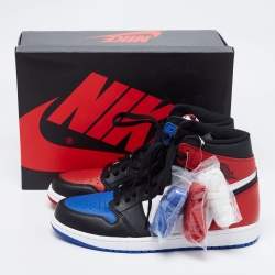 Air Jordan 1 Multicolor Leather Retro High-Top Sneakers Size 43
