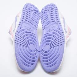 Pre Owned Air Jordans Multicolor Leather Jordan 1 Low Sneakers Size 44