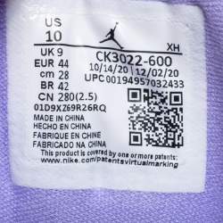 Pre Owned Air Jordans Multicolor Leather Jordan 1 Low Sneakers Size 44