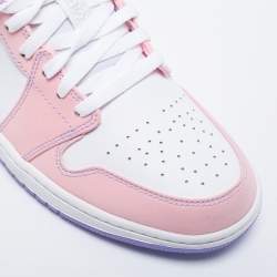 Pre Owned Air Jordans Multicolor Leather Jordan 1 Low Sneakers Size 44