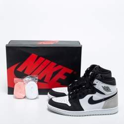 Pre Owned Air Jordan Tricolor Leather and Suede Jordan 1 Retro Sneakers Size 42