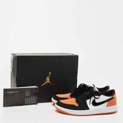 Pre Owned Air Jordan 1 Tricolor Leather Golf Low Top Sneakers Size 42