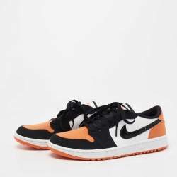 Pre Owned Air Jordan 1 Tricolor Leather Golf Low Top Sneakers Size 42