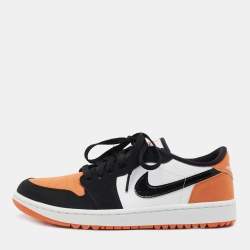 Pre Owned Air Jordan 1 Tricolor Leather Golf Low Top Sneakers Size 42