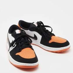 Pre Owned Air Jordan 1 Tricolor Leather Golf Low Top Sneakers Size 42