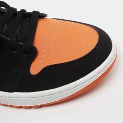 Pre Owned Air Jordan 1 Tricolor Leather Golf Low Top Sneakers Size 42