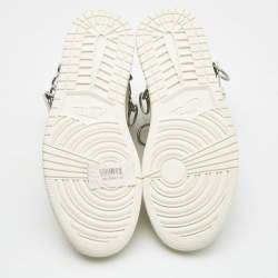 Pre Owned Air Jordan's Cream Leather Jordan 1 Hi Strap SP-C High Top Sneakers Size 40.5