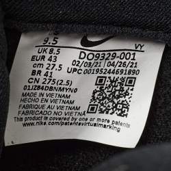 Nike Black and Mesh Dunk Low Top Sneakers Size 43
