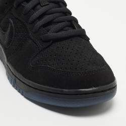Nike Black and Mesh Dunk Low Top Sneakers Size 43