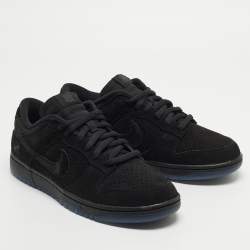 Nike Black and Mesh Dunk Low Top Sneakers Size 43