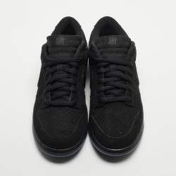 Nike Black and Mesh Dunk Low Top Sneakers Size 43