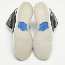 Pre Owned Nike Black Mesh and Patent Leather Dunk High Pro Sneakers Size 44