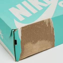 Pre Owned Nike Black Mesh and Patent Leather Dunk High Pro Sneakers Size 44