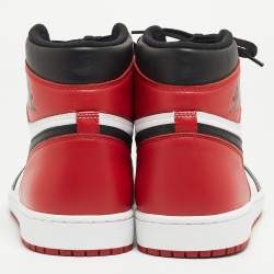 Jordan Multicolor Leather Jordan 1 Retro High Top Sneakers Size 47.5