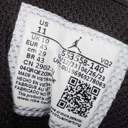 Pre Owned Air Jordans Tricolor Leather Jordan 1 Low Royal Toe Sneakers Size 45