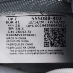 Air Jordan Multicolor Leather Jordan 1 Retro High Hyper Royal Smoke Grey Sneakers Size 41