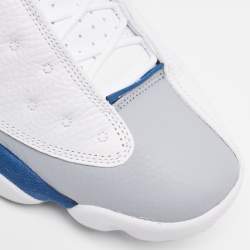 Pre Owned Air Jordans Multicolor Leather Jordan 13 Retro French Blue Sneakers Size 47.5