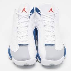 Pre Owned Air Jordans Multicolor Leather Jordan 13 Retro French Blue Sneakers Size 47.5