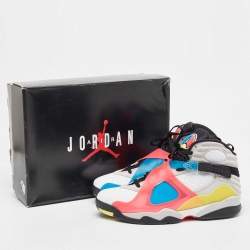 Air Jordans Multicolor Leather Jordan 8 SP Retro SE Sneakers Size 47.5