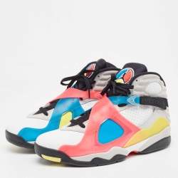 Air Jordans Multicolor Leather Jordan 8 SP Retro SE Sneakers Size 47.5