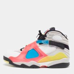 Air Jordans Multicolor Leather Jordan 8 SP Retro SE Sneakers Size 47.5