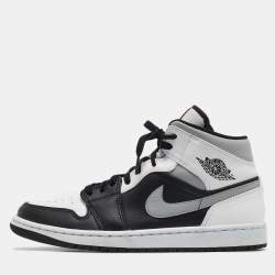 Air Jordans Multicolor Leather Jordan 1 Mid White Shadow Sneakers Size 42