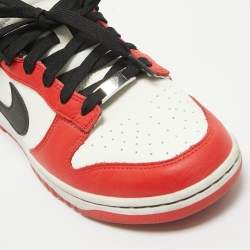 Pre Owned Air Jordans Multicolor Leather Air Jordan 1 Lace Up Sneakers Size 44