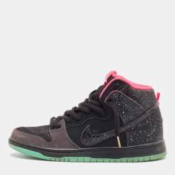 Air Jordans Black/Grey Suede High Top Sneakers Size 44