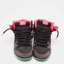 Air Jordans Black/Grey Suede High Top Sneakers Size 44
