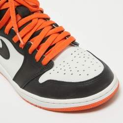 Pre Owned Air Jordans Multicolor Leather Air Jordan 1 High Top Sneakers Size 43