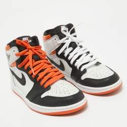 Pre Owned Air Jordans Multicolor Leather Air Jordan 1 High Top Sneakers Size 43