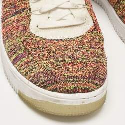 Air Jordans Multicolor Fabric and Leather Air Force High Top Sneakers Size 46