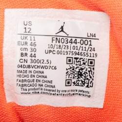 Pre Owned Air Jordans Black Leather Jordan 3 Retro J Balvin Rio Sneakers Size 46