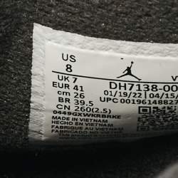 Air Jordans Black Canvas Jordan 4 Retro SE Sneakers Size 41