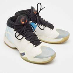 Air Jordans Blue/White Fabric Jordan XXX UNC Sneakers Size 43