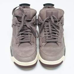 Air Jordans Brown Nubuck Leather Jordan 4 "A Ma Maniére Sneakers Size 44