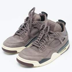 Air Jordans Brown Nubuck Leather Jordan 4 "A Ma Maniére Sneakers Size 44