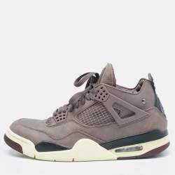 Air Jordans Brown Nubuck Leather Jordan 4 "A Ma Maniére Sneakers Size 44