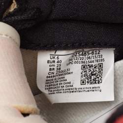 Pre Owned Air jordan Red/Black Leather 1Retro High Shattered Sneakers Size 40