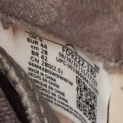 Pre Owned Air Jordans Cream Nubuck Leather and Suede Jordan 5 High Top Sneakers Size 44