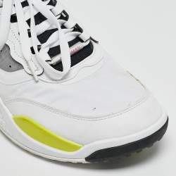 Air Jordans White Leather Jordan Air Max 200 Vibrant Sneakers Size 46