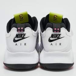 Air Jordans White Leather Jordan Air Max 200 Vibrant Sneakers Size 46