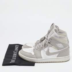 Air Jordans Multicolor Leather Jordan 1 Mid Desert Sand High Top Sneakers Size 40
