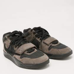 Air Jordans Brown/Black Suede and Canvas Jordan Jumpman Jack TR Travis Scott Dark Mocha Sneakers Size 46